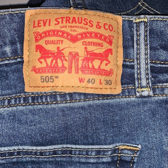 Levi’s 505 Straight Leg Jeans Men’s Size 40 X 30 - Picture 6 of 8